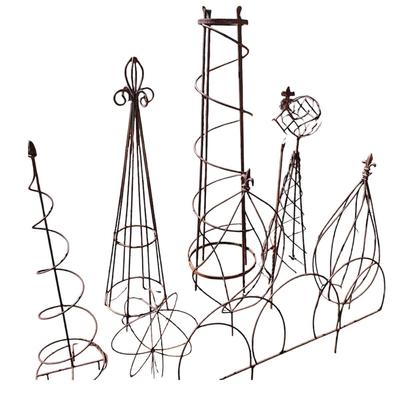 Group of Rusted Metal Garden Topiaries (BD-SD)