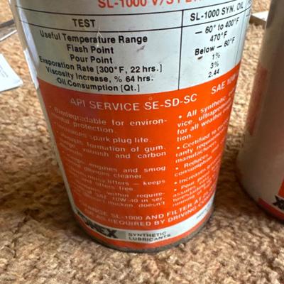 Xonex SL-1000 Synthetic ultra premium motor oil