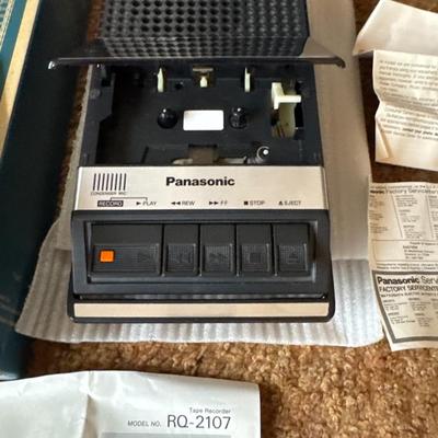 Panasonic portable cassette tape recorder