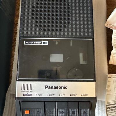 Panasonic portable cassette tape recorder