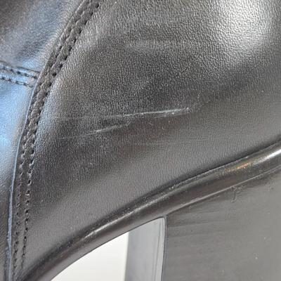 LOT 4A: Steve Madden Leather Boots Size 7.5 , Gently Worn & Knee High Boots Size 7, Unknown Brand