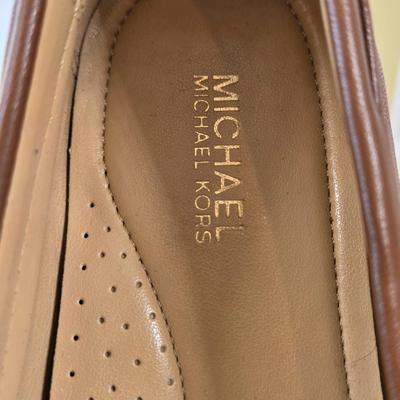 LOT 5A: Michael Kors Loafers Size 6.5 and Matching Hand Bag , Gently Worn