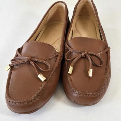 LOT 5A: Michael Kors Loafers Size 6.5 and Matching Hand Bag , Gently Worn