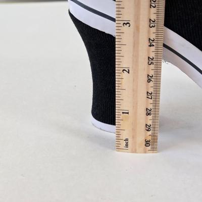 LOT 7A: New In Box l.e.i. Heeled Sneakers Size 7.5 & Slightly Worn Bakers Heeled Sneakers Size 7