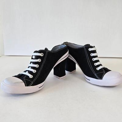 LOT 7A: New In Box l.e.i. Heeled Sneakers Size 7.5 & Slightly Worn Bakers Heeled Sneakers Size 7
