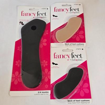 LOT 10A: Two Pair Gently Worn Call It Spring Formal Shoes Size 7.5 & Fancy Feet Cushions