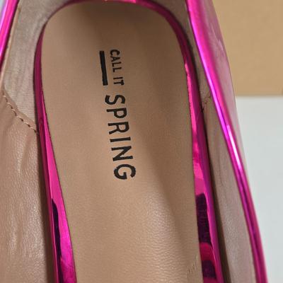 LOT 10A: Two Pair Gently Worn Call It Spring Formal Shoes Size 7.5 & Fancy Feet Cushions