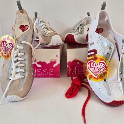 LOT 11A: Two Pair New In Box I Love Melissa Shoes Size 7