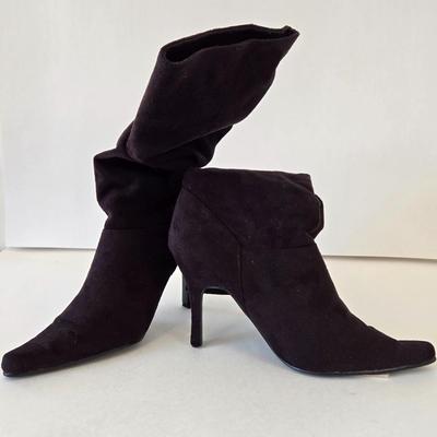 LOT 13A: Gently Worn Nine West Boots Size 7.5, Unknown Brand Slouch Boots Size 7.5, & Predictions Boots Size 7