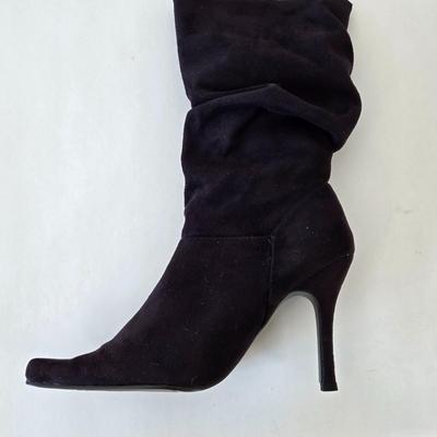 LOT 13A: Gently Worn Nine West Boots Size 7.5, Unknown Brand Slouch Boots Size 7.5, & Predictions Boots Size 7
