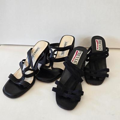 LOT 18B: Slightly Worn Sam & Libby Casual Sandals Size 7 & Previa Sandals Size 7