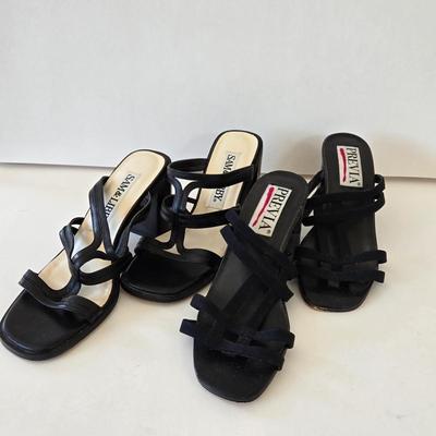 LOT 18B: Slightly Worn Sam & Libby Casual Sandals Size 7 & Previa Sandals Size 7
