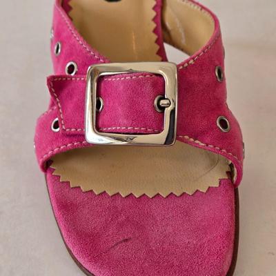 LOT 20B: New Hype Dress Sandals Size 7.5 & White Mt. Clogs Size 8