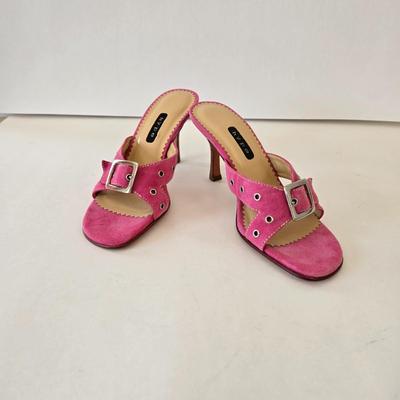 LOT 20B: New Hype Dress Sandals Size 7.5 & White Mt. Clogs Size 8