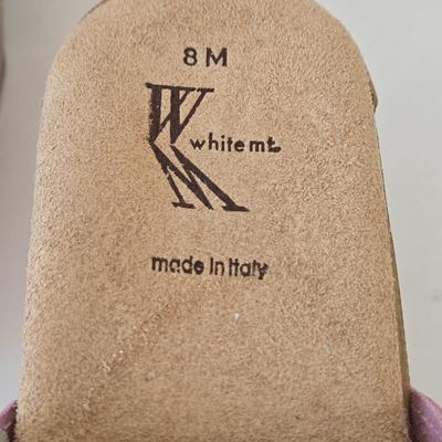 LOT 20B: New Hype Dress Sandals Size 7.5 & White Mt. Clogs Size 8