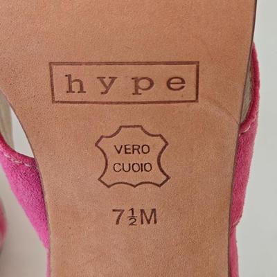 LOT 20B: New Hype Dress Sandals Size 7.5 & White Mt. Clogs Size 8