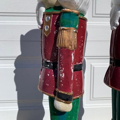 LOT 22 B: Plaster Christmas Solider Yard Decor