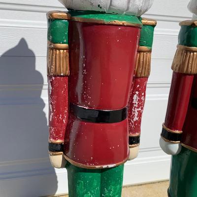 LOT 22 B: Plaster Christmas Solider Yard Decor