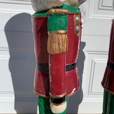 LOT 22 B: Plaster Christmas Solider Yard Decor