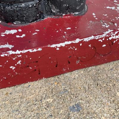 LOT 22 B: Plaster Christmas Solider Yard Decor