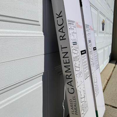 LOT 24 A: 2 NIP Richard's Extra Wide Parallel Garment Racks