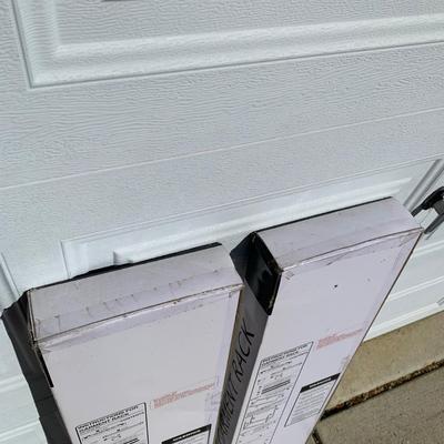 LOT 24 A: 2 NIP Richard's Extra Wide Parallel Garment Racks