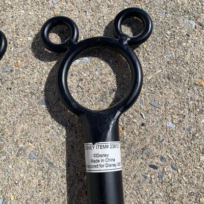 LOT 26 L: Disney Mickey Mouse Metal Fireplace Tools #23812; Brush, Poker, & Shovel