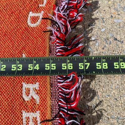 LOT 27 B: Northwest Co. WWF The Rock & Stone Cold Steve Austin Woven Throw Blankets w/ 1998 WCW Pillowcase & Goldberg Throw Pillow