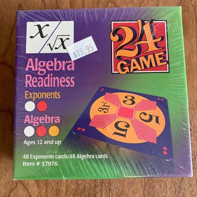 LOT 29 A: 8 NIP Suntex International 24 Game; Exponents, Variables, Algebra, Multiply / Divide, & Fractions