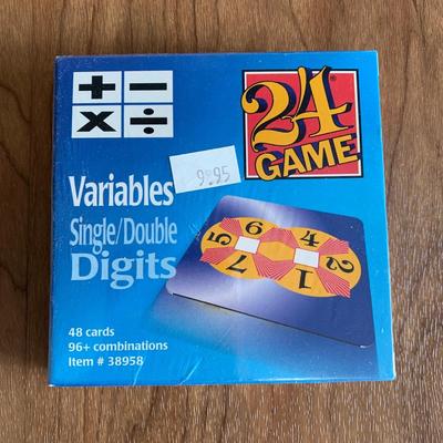 LOT 29 A: 8 NIP Suntex International 24 Game; Exponents, Variables, Algebra, Multiply / Divide, & Fractions