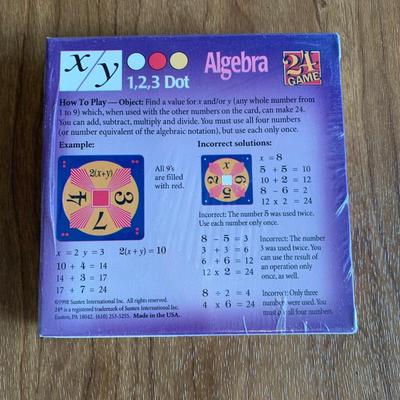 LOT 29 A: 8 NIP Suntex International 24 Game; Exponents, Variables, Algebra, Multiply / Divide, & Fractions