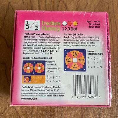 LOT 29 A: 8 NIP Suntex International 24 Game; Exponents, Variables, Algebra, Multiply / Divide, & Fractions