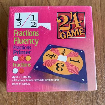 LOT 29 A: 8 NIP Suntex International 24 Game; Exponents, Variables, Algebra, Multiply / Divide, & Fractions