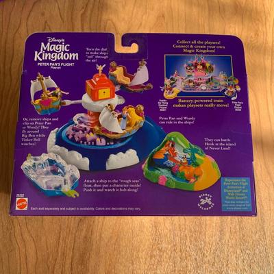 LOT 34 A: NIP Disney's Magical Miniatures Magic Kingdom Peter Pan's Flight & Dumbo The Flying Elephant Playsets w/ Disney...