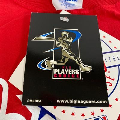LOT 35 A: MLB Philadelphia Phillies Collection; Towels, Shirts, Stickers, & Magnet