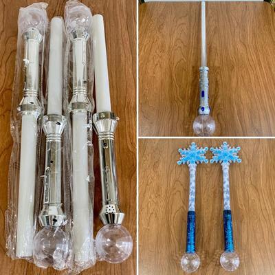 LOT 37 A: Battery Operated Light Up Wand & Lightsaber Collection