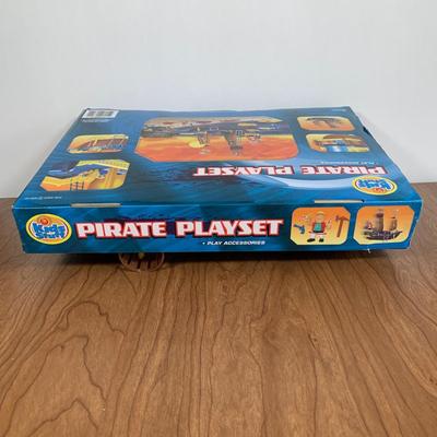 LOT 39 A: NIP Playmobil City Life School Bus, Excite Kids Stuff Pirate Playset, & Baby Dolls Playset