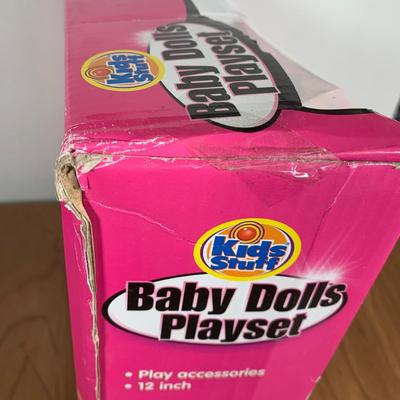 LOT 39 A: NIP Playmobil City Life School Bus, Excite Kids Stuff Pirate Playset, & Baby Dolls Playset