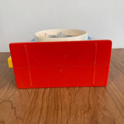 LOT 40 A: Thomas The Tank Engine Collection; Teaching Talking Clock, Happiness Express Portable Lamp, VHS's, DVD, Curtains, Flat...