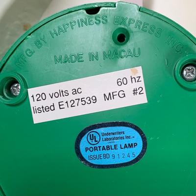 LOT 40 A: Thomas The Tank Engine Collection; Teaching Talking Clock, Happiness Express Portable Lamp, VHS's, DVD, Curtains, Flat...