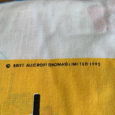 LOT 40 A: Thomas The Tank Engine Collection; Teaching Talking Clock, Happiness Express Portable Lamp, VHS's, DVD, Curtains, Flat...