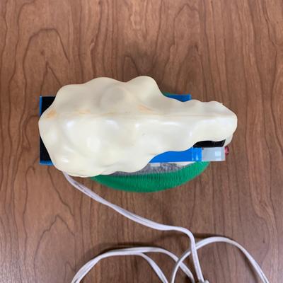 LOT 40 A: Thomas The Tank Engine Collection; Teaching Talking Clock, Happiness Express Portable Lamp, VHS's, DVD, Curtains, Flat...