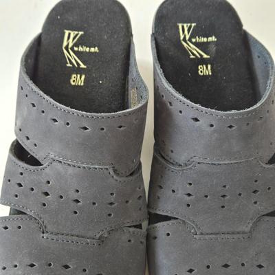 LOT 44B: New White Mt. Clogs Size 8, New Mossimo Supply Co. Flats Size 7.5, & Gently Worn Unisa Sandals Size 7