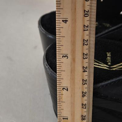 LOT 44B: New White Mt. Clogs Size 8, New Mossimo Supply Co. Flats Size 7.5, & Gently Worn Unisa Sandals Size 7