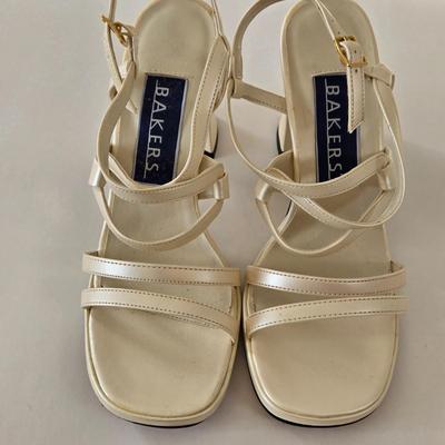 LOT 45B: Three Pair Gently Worn Bakers Dress Sandals Size 6.5