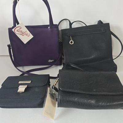 LOT 47B: Gently Used Candie's, Unknown Brand, Best United Garment Co., and DonnaKaran Handbags