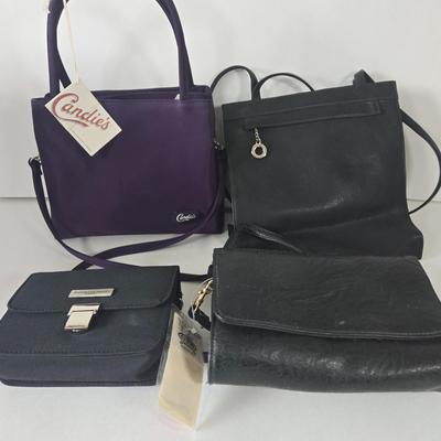 LOT 47B: Gently Used Candie's, Unknown Brand, Best United Garment Co., and DonnaKaran Handbags
