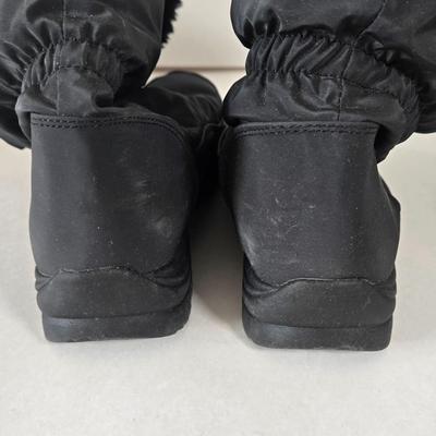 LOT 50B: Gently Worn Merona Snow Boots Size 8 & New Merona Snow Boots Size 8