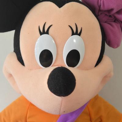 LOT 52A: Minnie Mouse x 2 Jumbo Stuffed Toys