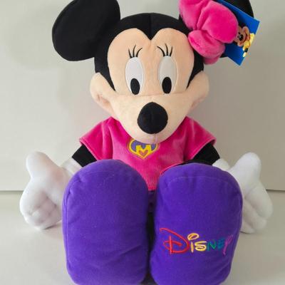 LOT 52A: Minnie Mouse x 2 Jumbo Stuffed Toys